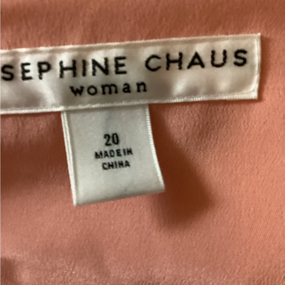 Women’s Josephine Chaus- Size 20- 100% Silk Peach Jacket - Picture 4 of 6